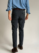 Pantalón Cargo Azul Micro pana Hombre