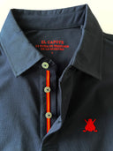 Polo Azul España Tejido Técnico Hombre