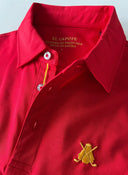 Polo Rojo España Tejido Técnico Hombre