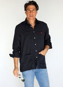 Guayabera Azul Marino Hombre
