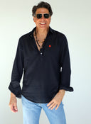 Polera Azul Marino Shibuya Cuello Soft  Hombre