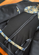 Americana Azul Rejilla Hombre