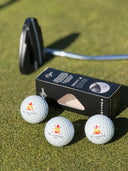 Caja de 3 Bolas de Golf Logo España