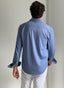 Polera Azul Contraste Lunares Hombre