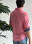 Polera Rosa Contraste Lunares Hombre