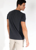 Anthracite Men's T-shirt Tribute to Christopher Columbus