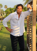 Camisa Blanca Lino Hombre