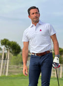 Polo Blanco Tejido Técnico Hombre