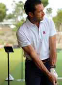 Polo Blanco Tejido Técnico Hombre