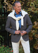 Americana Tweed Marrón Hombre