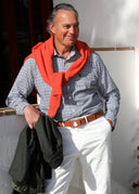 Camisa Cuadros Azules y Verdes Hombre