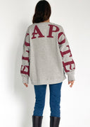 Sudadera Gris Oversize Mujer