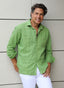 Guayabera Verde Manzana Hombre