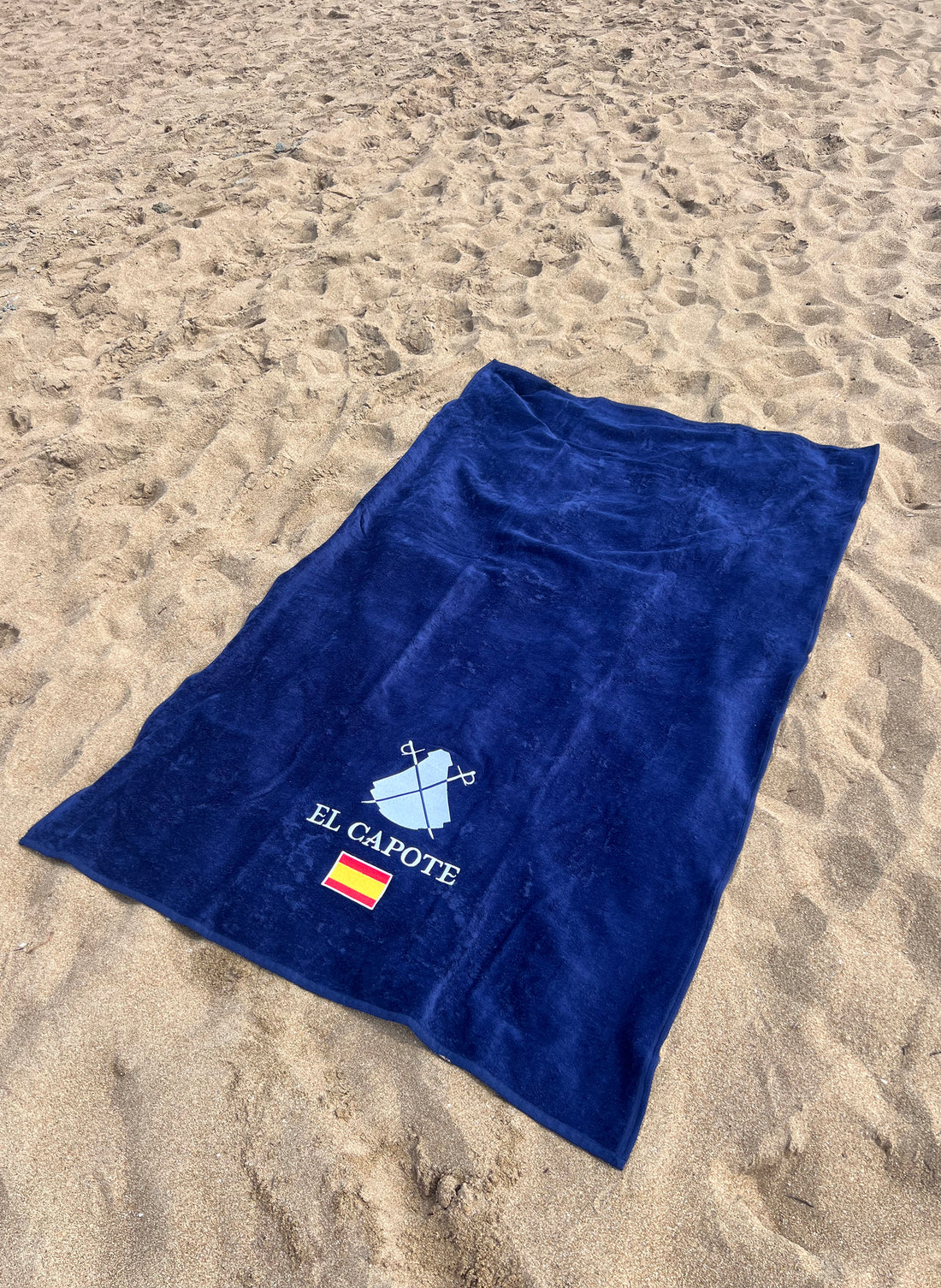 Blauwe handdoek Spanje