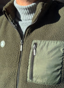 Chaleco Borrego Verde Caza Hombre