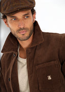 Chaqueta/Sahariana Pana Marrón Hombre