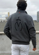 Men's Sweatshirt with Zip Neck Gray