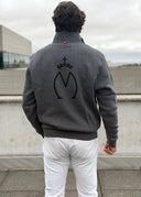 Men's Sweatshirt with Zip Neck Gray