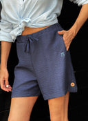Bermuda Azul Marino Mujer