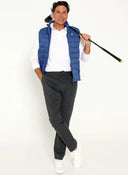 Men's Gray Pinstripe Jogger Pants