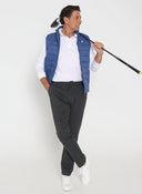 Men's Gray Pinstripe Jogger Pants