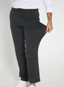 Men's Gray Pinstripe Jogger Pants