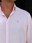 Camisa Rosa Piqué Hombre
