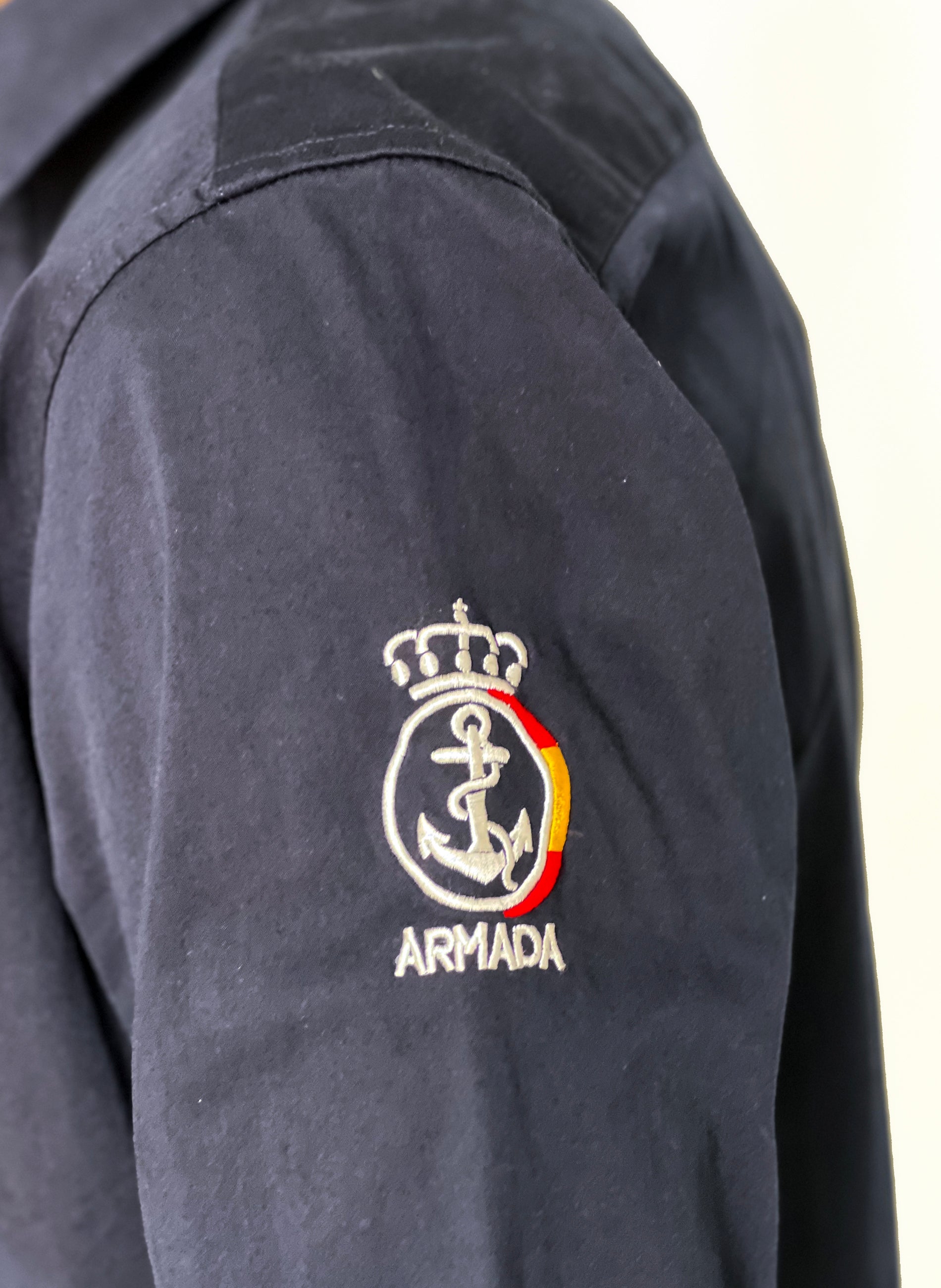 男式西班牙海軍藍襯衫