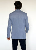 Light Blue Piqué Blazer for Men