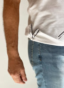 Polo Blanco Barco Banderas Hombre