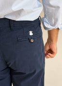 Pantalón Tipo Chino Tencel Azul Hombre