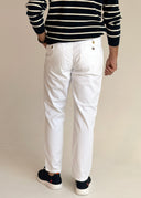 Weiße Tencel-Chino-Hose für Herren