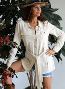 Sahariana Lino Beige Mujer