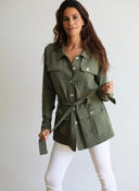 Sahariana Lino Verde kaki Mujer