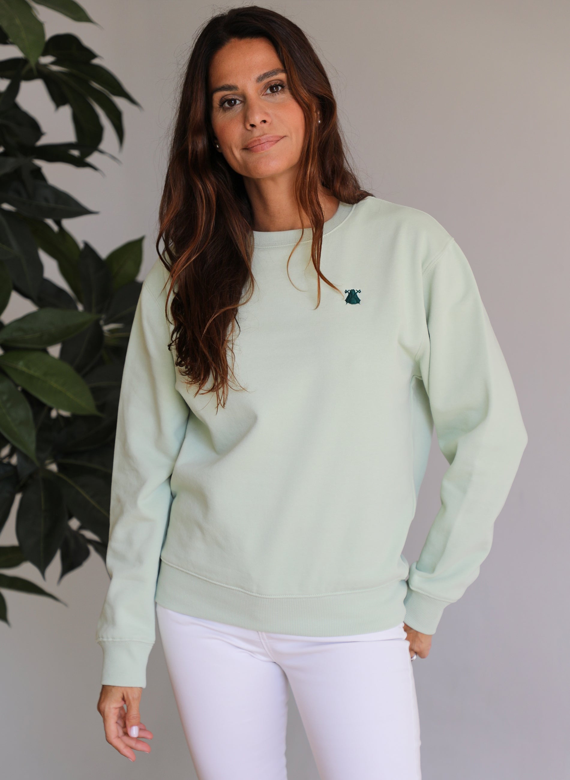 La Gloria Damen-Sweatshirt in Limettengrün