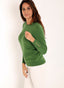 Jersey Mujer Cuello Caja Botones Verde Manzana