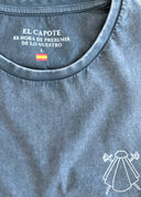Camiseta Azul Eslogan Hombre