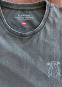 Camiseta Negra Eslogan Hombre