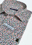 Camisa Estampada Florecitas Verdes Hombre