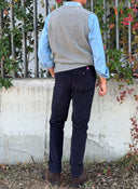 Pantalón Azul Marino Pana Hombre