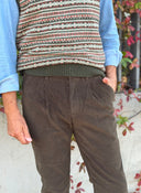 Pantalón Verde Kaki Pana Hombre