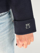 Chaqueta Azul Cruzada Mujer