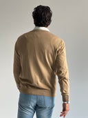 Men's Camel Buttoned Jacket or Cardigan