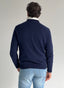 Jersey Azul Cuello Perkins Hombre