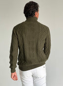 Jersey Ochos Cuello Alto Verde Caza Hombre
