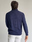 Jersey Ochos Azul Cuello Alto Hombre