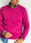 Jersey Rosa Capote Cuello Pico Hombre