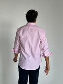 Camisa Rosa Cuello Sport Hombre