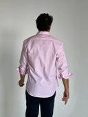 Camisa Rosa Cuello Sport Hombre