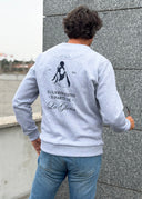 Sudadera Gris "El Sufrimiento es Parte de la Gloria" Hombre